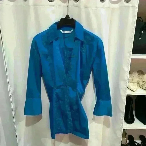 Zara cotton shirt dress - Picture 2 of 3